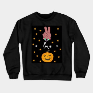 Peace Love And Pumpkin Crewneck Sweatshirt